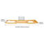 Serviteur de bain autoportant en bambou