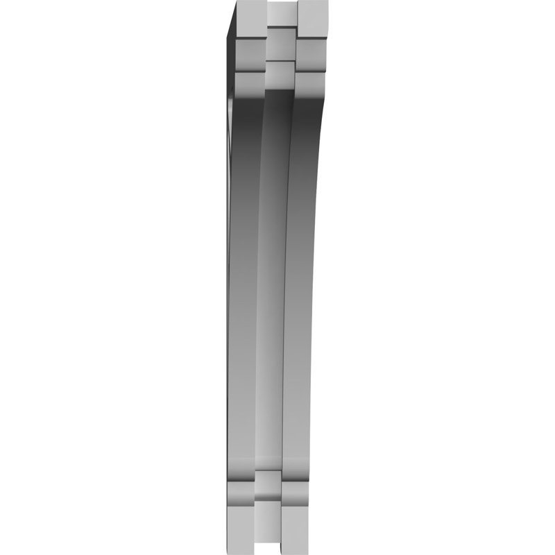 1 corbeau en PVC de qualité architecturale Stanford de l 7/8 po x P 7 po x H 12 po, H 12 po x l 7 po x P 1,875 po