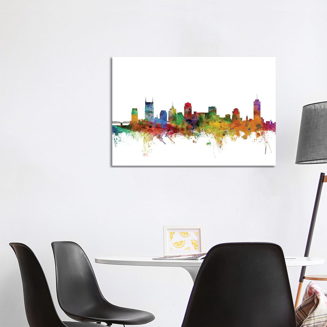 Nashville, Tennessee Skyline by Michael Tompsett - Wrapped Canvas Gallery-Wrapped Canvas Giclée
