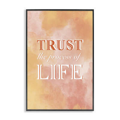 «Trust The Process Of Life», estampe numérique, conception de Martina Pavlova