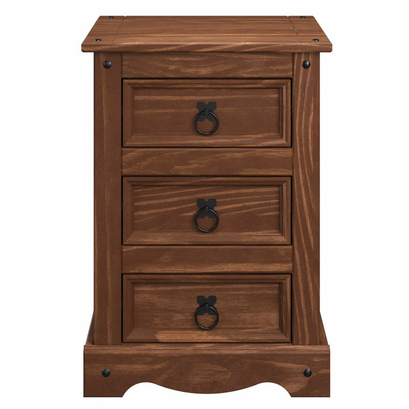 Wiete 17.72'' W Nightstand, Mahogany