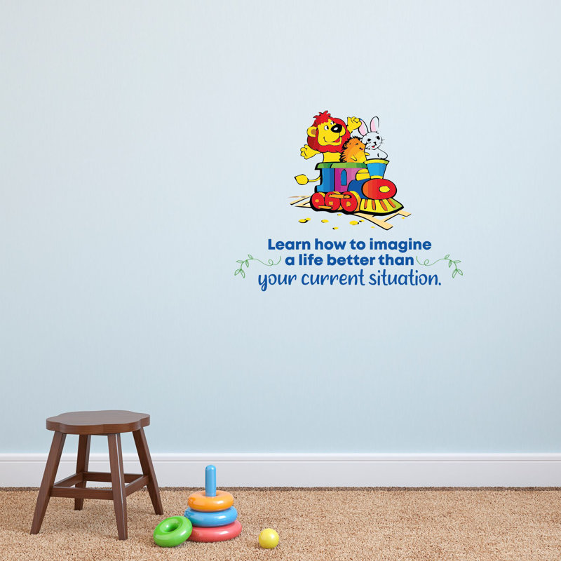 Décalcomanie murale en vinyle imagine Animals, H 18 po x l 20 po x P 0,05 po