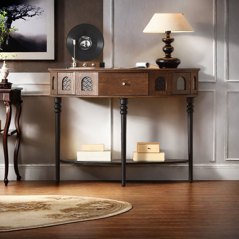 Console semi-circulaire de style français