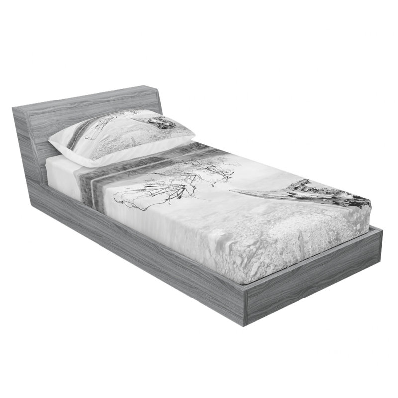 Microfiber Fitted Sheet, Twin Pillowcase