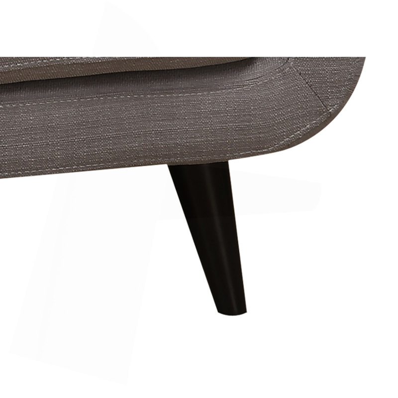 Ensemble de canapé, mélange de polyester, pieds en bois massif, rembourrage en mousse haute densité avec coussins décoratifs et conception matelassée