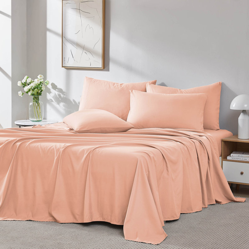 Vilano Springs Extra Deep Pocket Sheet Set, 6-Piece Ultra Soft Microfiber Sheets and Pillow Cases, Wrinkle Resistant, Easy Care