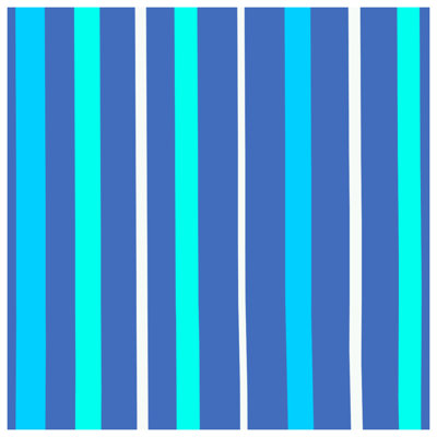 Couvertures bleues à rayures turquoise