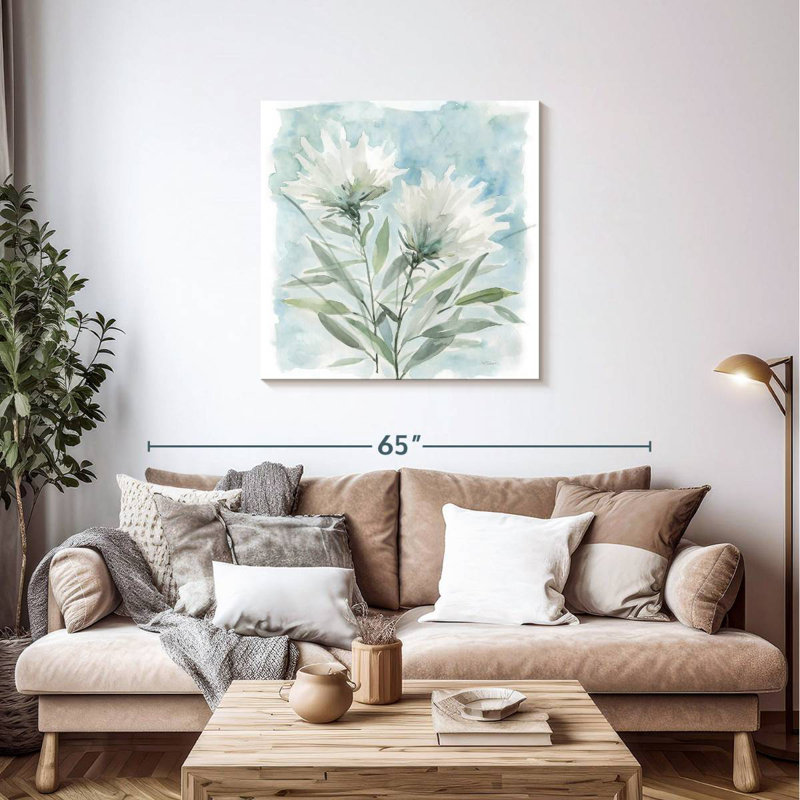 Harnek Wild Thistle Bloom I, 36" H x 36" W