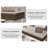 62.99" Rectangular Sintered Stone Writing Desk,2-drawer