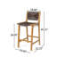 Tabouret de bar d'extérieur en bois d'acacia - Teck