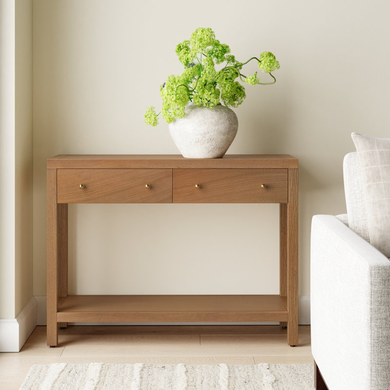Celine 2-Drawer Console Table, Natural