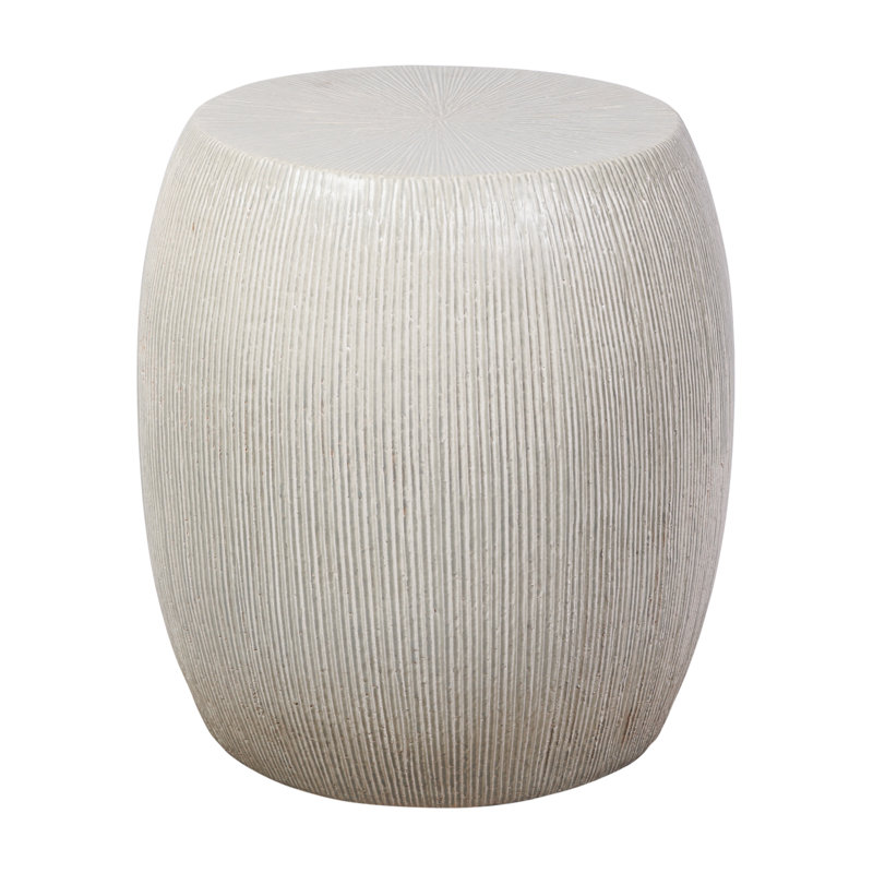 Sunburst Garden Stool, Olive Semi Gloss