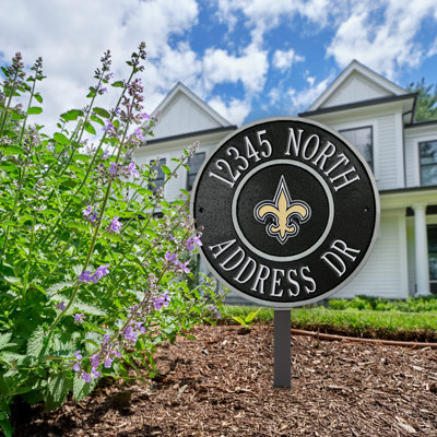 Plaque de logo personnalisée 9 po New Orleans Saints