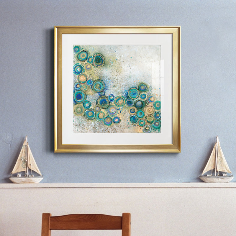The Wide Waters - Reproduction d'art sur papier encadrée, H 17,5 po x l 17,5 po x P 1,5 po, Papier encadré doré