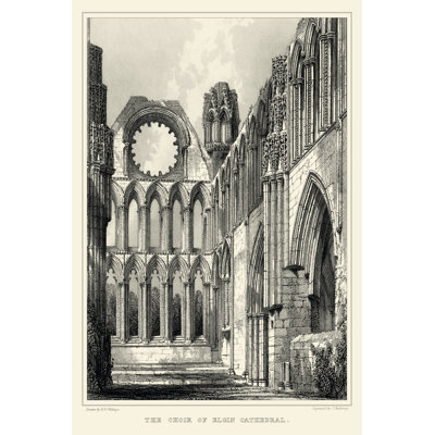 Gothic Detail X 1 Piece Wrapped Canvas Wall Art