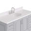 Meuble-lavabo simple 54,25 po avec plateau en quartz Abshire-94668897