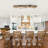 Farmhouse Rectangle Led Wood Flush Mount