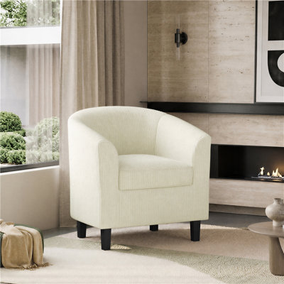 Fauteuil demi-tonneau avec fauteuil club demi-tonneau Seldon