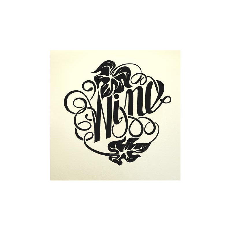 Wall Decal, Black, Medium