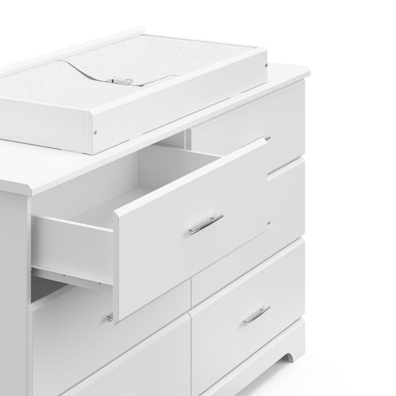 Ensemble de chambre de bébé avec commode 6 tiroirs Storkcraft Brook, Blanc