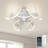 Dalayshia Indoor Bedroom Flush Mount Ceiling Fan with Light-1883373565
