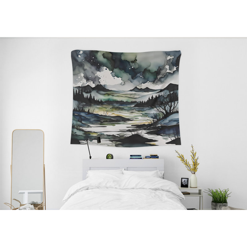 Tapisserie murale, H 80 po x l 68 po x P 0,8 po