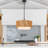 1-light Rattan Pendant Light With Diffuser