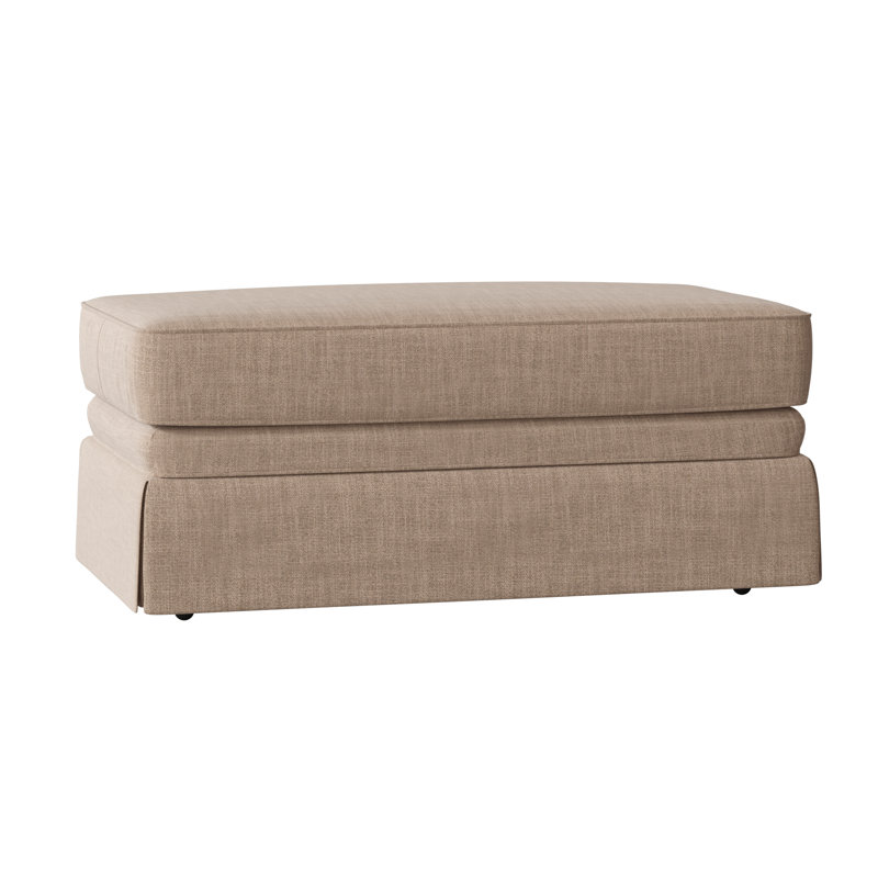 Repose-pieds rectangulaire 45 po Atterbury, Tissage panier en lin Conversation