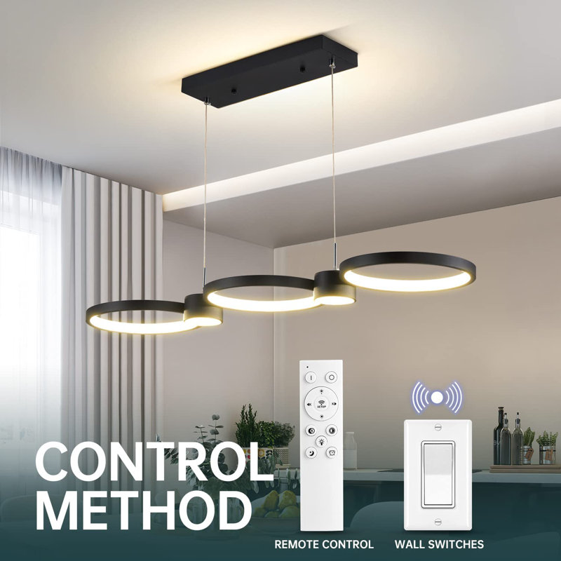Luminaire suspendu noir à 5 lumières Shepshed
