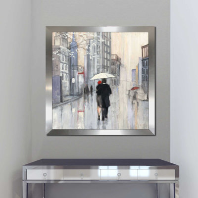 «Spring Rain New York Crop (Square)» par Julia Purinton, reproduction