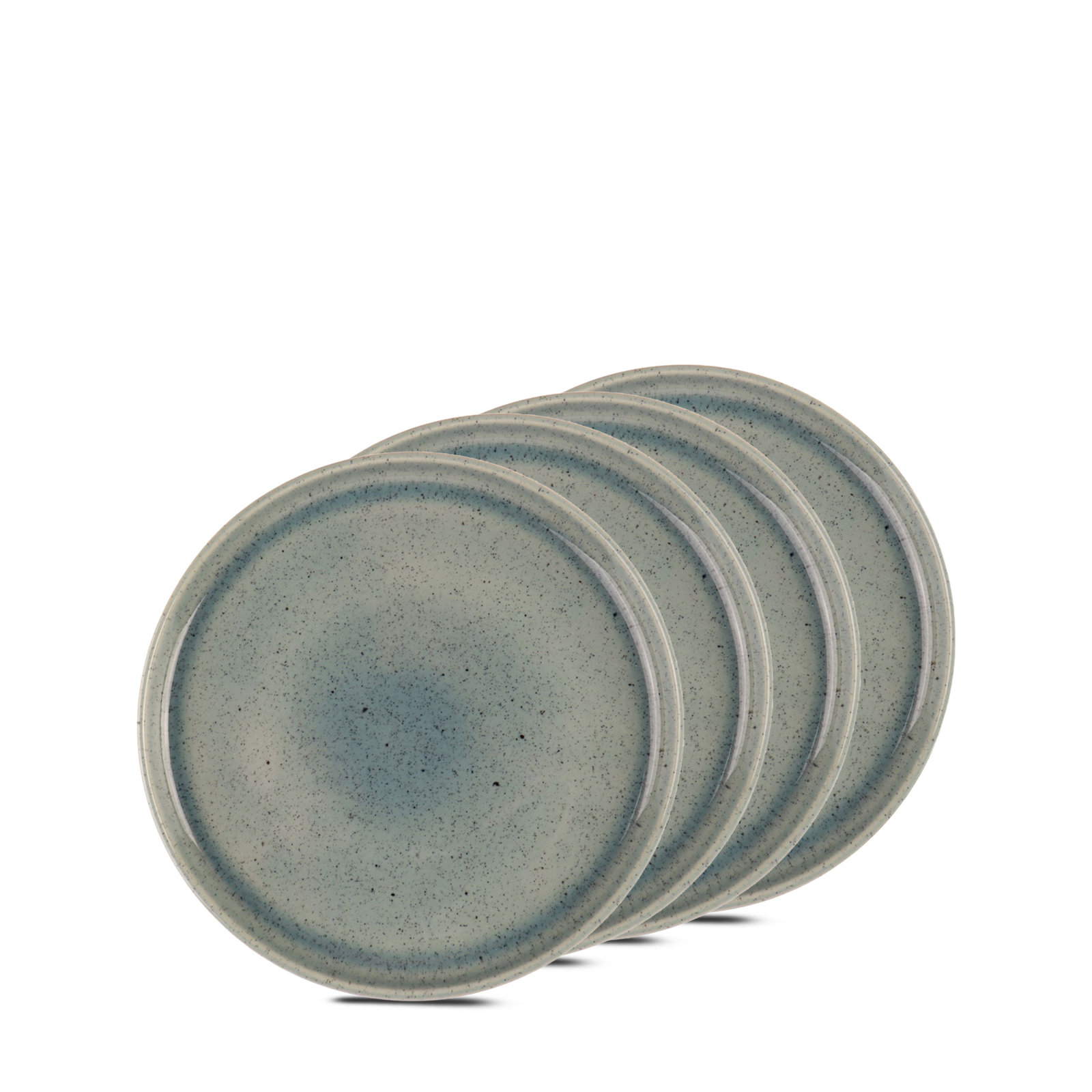 Avenal Commercial Dishwasher Safe 7'' Stoneware , Set of 4, Blue