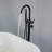 304 Stainless Steel Freestanding Tub Faucet With Handheld Shower-122559348