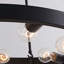 Lustre rustique en métal 6 lumières Fallan