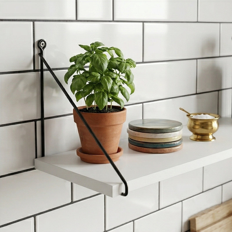 Calyx 28" Modern Floating Wall Shelf