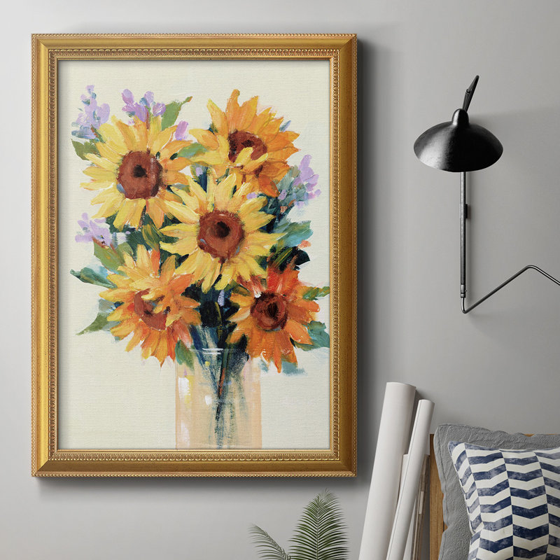 Fleurs fraîches coupées II, toile encadrée de qualité supérieure - prête à être accrochée, H 27 po x l 18 po x P 2,5 po