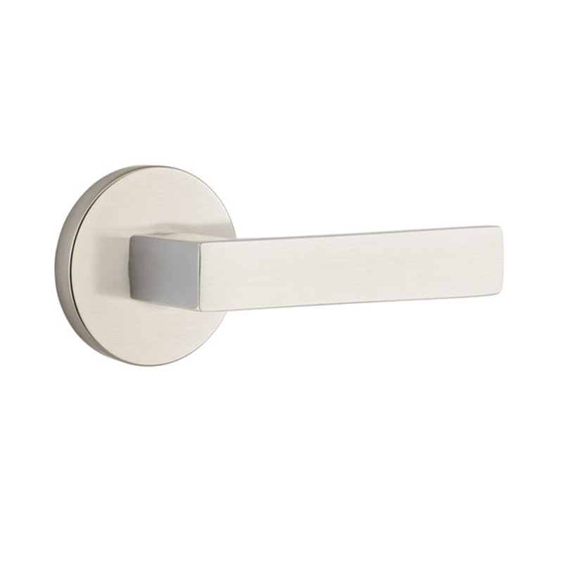Dumont Double Dummy Door Lever, Satin Nickel, Right