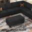 Repose-pieds avec rangement Anjana Bujesily Chenille-1456309110