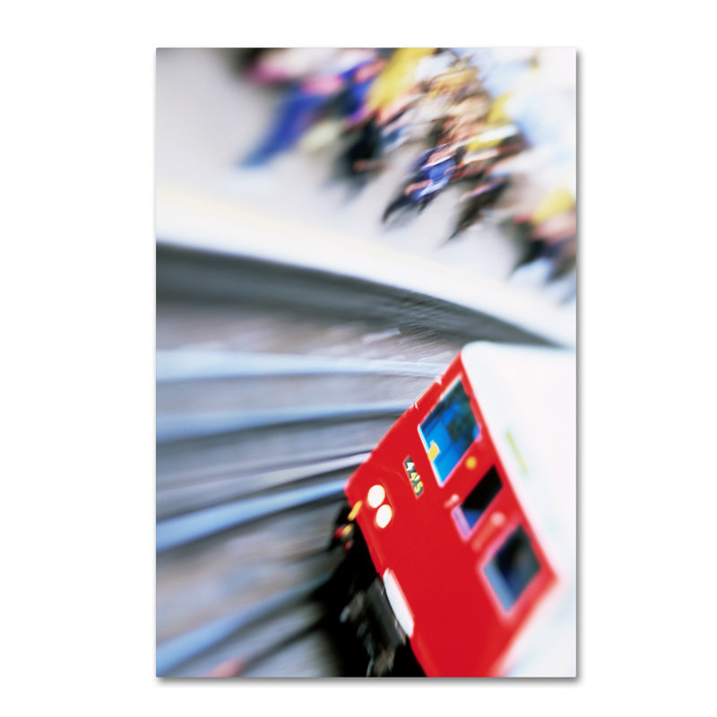 Ann «Train», reproduction d'impression sur toile tendue, H 47 po x l 30 po