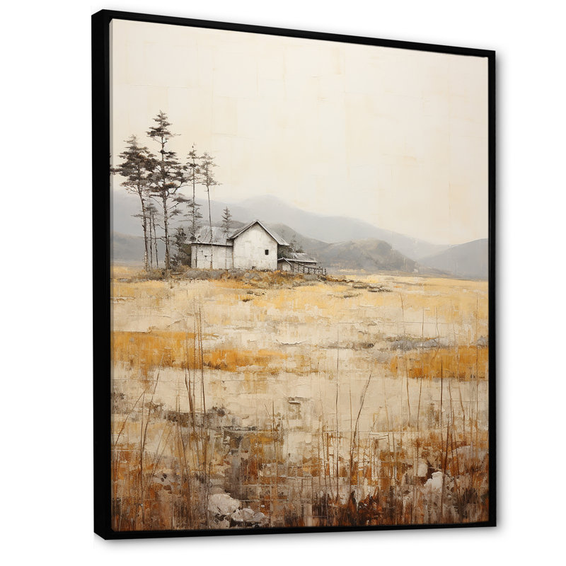 Countryside Rhapsody II sur toile, Cadre flottant noir, H 20 po x l 12 po x P 1 po