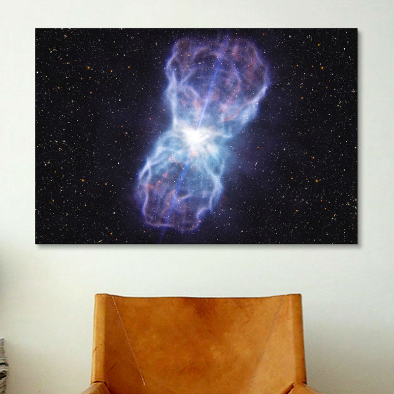 « hole explosion », impression sur toile, H 12 po x l 18 po x P 1,5 po, Pas de tapis, Toile tendue