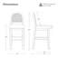 Tabouret de comptoir 26 po H-2086100296-2085650476-1924893695
