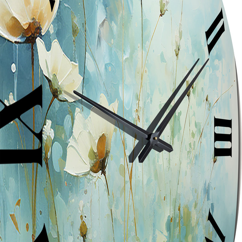 Horloge murale de paysage abstrait, Très grand