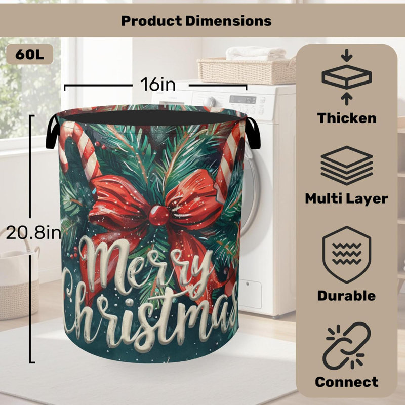 Panier à linge Merry Christmas