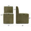 Fauteuil d'appoint rembourré avec roulettes Danielson-129753503