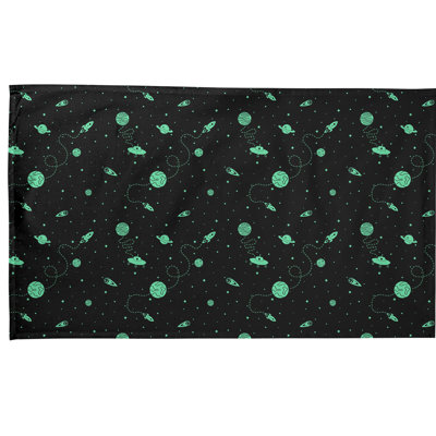 Serviette de thé à motif extérieur space