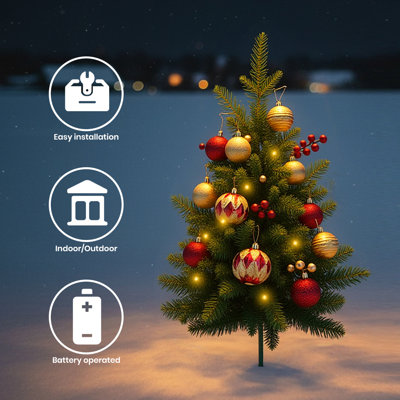 69cm H Artificial Pine Christmas Tree