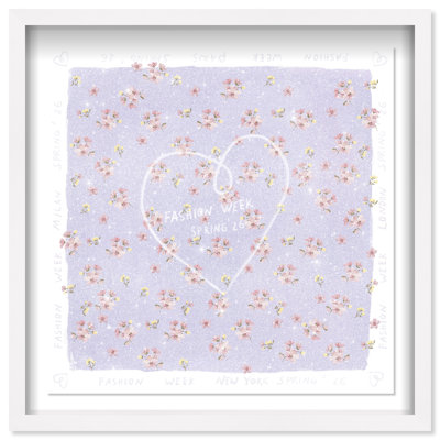 Lilac Spring Fashion Print by Oliver Gal
