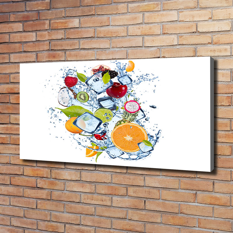 Fruit And Ice - Wrapped Canvas Print