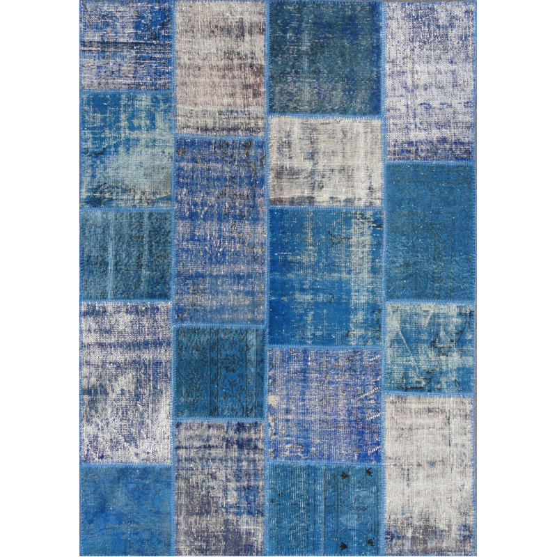 Hand Knotted Geometric Area Rug