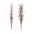 Flocked Artificial Brown Christmas Tree with Warm White LED Lights, 71"